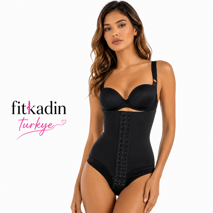 گن جراحی شکم وپهلو شورتی fitkadin پارچه دولایه