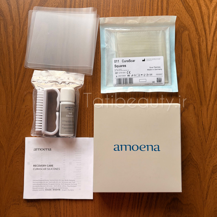 شیت سیلیکونی جای بخیه آموئنا مدل CuraScar
